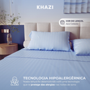 Jogo de Lençol Padronado 500 Fios Cama Solteiro Casal Queen King Micro Percal Penteado