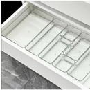 Kit 7 Organizadores em Acrílico Transparente para Gavetas e Armários
