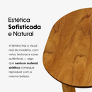 Mesa Lateral Belgrado Apoio Sala Sofá Orgânica Multiuso Madeira Monopé Premium