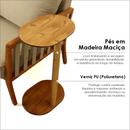 Mesa Lateral Belgrado Apoio Sala Sofá Orgânica Multiuso Madeira Monopé Premium