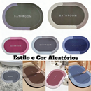 Tapete Banheiro Antiderrapante Absorvente de Secagem Rápida entregar Cor e Estampas sortidos