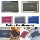 Tapete Banheiro Antiderrapante Absorvente de Secagem Rápida entregar Cor e Estampas sortidos