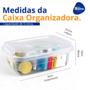 Kit Caixas Organizadoras Com Tampa e Trava 5L Transparente Multiuso Roupas Documentos e Brinquedos